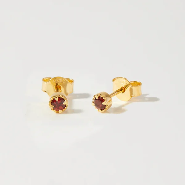 Birthstone Stud Earrings