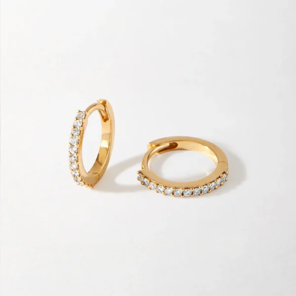 Pavé Diamond Huggies